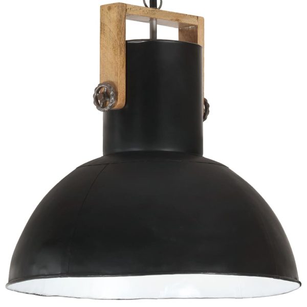 Industrijska viseća svjetiljka 25 W crna okrugla 52 cm E27