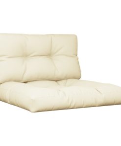 Jastuci za sofu od paleta 2 kom krem