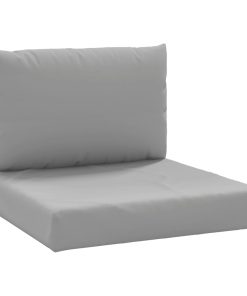 Jastuci za sofu od paleta 2 kom sivi od tkanine
