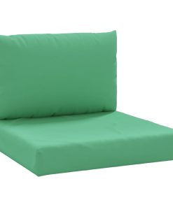 Jastuci za sofu od paleta 2 kom zeleni od tkanine
