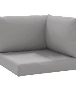 Jastuci za sofu od paleta 3 kom sivi od tkanine
