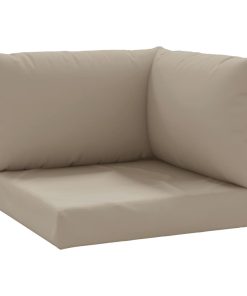 Jastuci za sofu od paleta 3 kom smeđe-sivi od tkanine