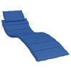 Jastuk za ležaljku za sunčanje kraljevsko plavi 186 x 58 x 3 cm