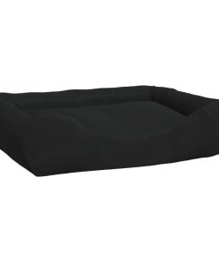 Jastuk za pse s jastučićima crni 75 x 58 x 18 cm tkanina Oxford