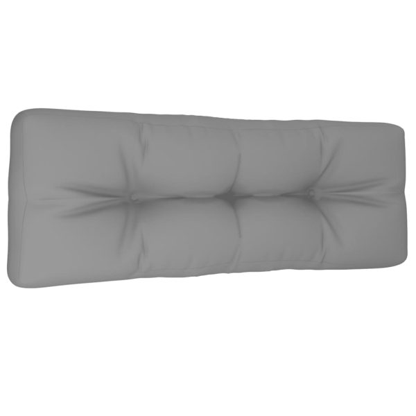 Jastuk za sofu od paleta sivi 120 x 40 x 10 cm