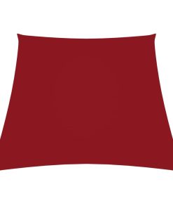 Jedro protiv sunca od tkanine Oxford trapezno 2/4 x 3 m crveno