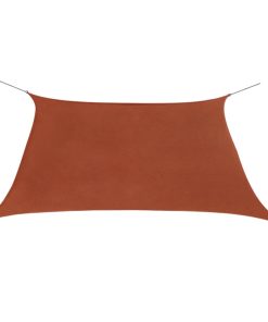 Jedro za zaštitu od sunca od tkanine kvadratno 2x2 m boja cigle