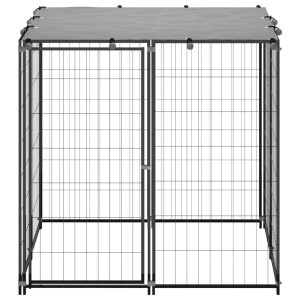 Kavez za pse crni 110 x 110 x 110 cm čelični