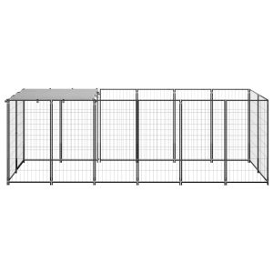 Kavez za pse crni 330 x 110 x 110 cm čelični