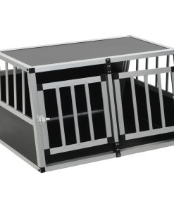 Kavez za pse s dvostrukim vratima 89 x 69 x 50 cm