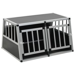 Kavez za pse s dvostrukim vratima 89 x 69 x 50 cm