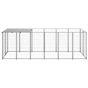 Kavez za pse srebrni 330 x 110 x 110 cm čelični