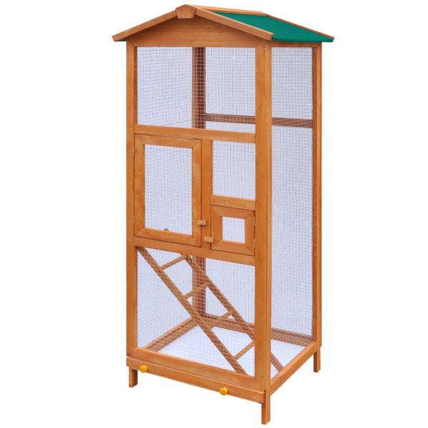 Kavez za ptice drveni 65 x 63 x 165 cm