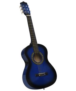 Klasična gitara za početnike i djecu plava 1/2 34"