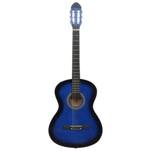 Klasična gitara za početnike plava 4/4 39" od drva lipe