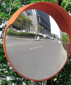 Konveksno vanjsko prometno ogledalo od PC plastike narančasto 45 cm