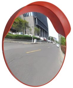 Konveksno vanjsko prometno ogledalo od PC plastike narančasto 60 cm