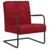 Konzolna stolica crvena boja vina baršunasta