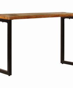 Konzolni stol 120 x 35 x 76 cm masivno obnovljeno drvo i čelik