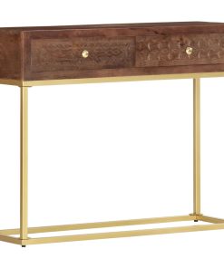 Konzolni stol 90 x 30 x 75 cm od masivnog drva manga