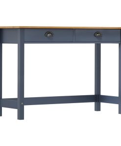 Konzolni stol Hill s 2 ladice sivi 110 x 45 x 74 cm od borovine