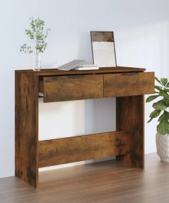 Konzolni stol boja hrasta 90x36x75 cm od konstruiranog drva