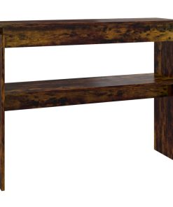 Konzolni stol dimljeni hrast 102x30x80 cm od konstruiranog drva