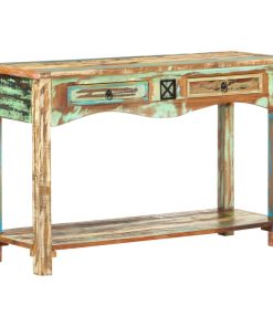 Konzolni stol od masivnog obnovljenog drva 120 x 40 x 75 cm
