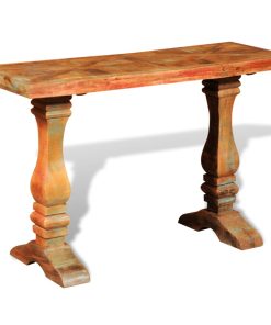Konzolni stol od masivnog obnovljenog drva