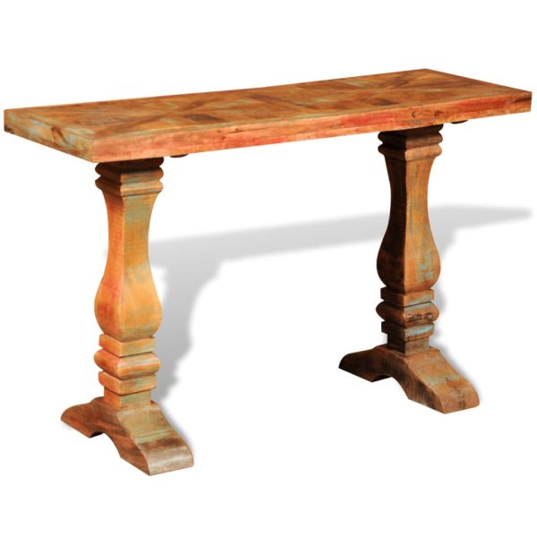 Konzolni stol od masivnog obnovljenog drva