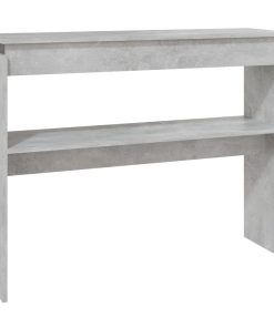 Konzolni stol siva boja betona 102 x 30 x 80 cm od iverice