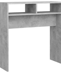 Konzolni stol siva boja betona 78 x 30 x 80 cm od iverice