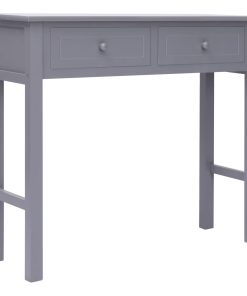 Konzolni stol sivi 90 x 30 x 77 cm drveni