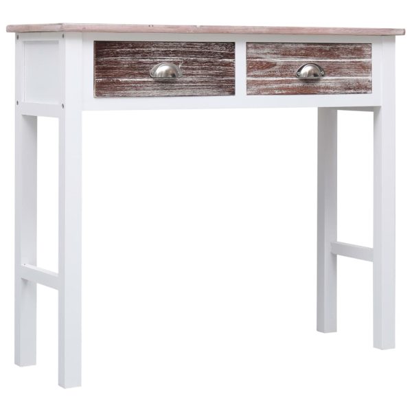 Konzolni stol smeđi 90 x 30 x 77 cm drveni