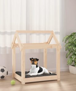 Krevet za pse 61x50x70 cm od masivne borovine