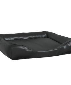 Krevet za pse crni 105 x 80 x 25 cm od umjetne kože