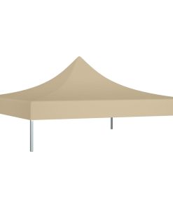 Krov za šator za zabave 3 x 3 m bež 270 g/m²