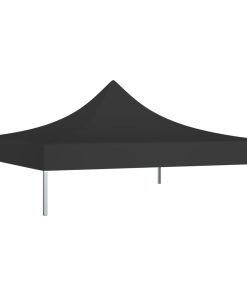 Krov za šator za zabave 3 x 3 m crni 270 g/m²