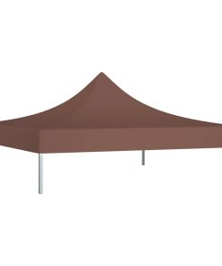Krov za šator za zabave 3 x 3 m smeđi 270 g/m²