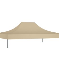 Krov za šator za zabave 4 x 3 m bež 270 g/m²