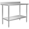 Kuhinjski radni stol 120 x 60 x 93 cm od nehrđajućeg čelika