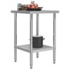 Kuhinjski radni stol 60 x 60 x 85 cm od nehrđajućeg čelika