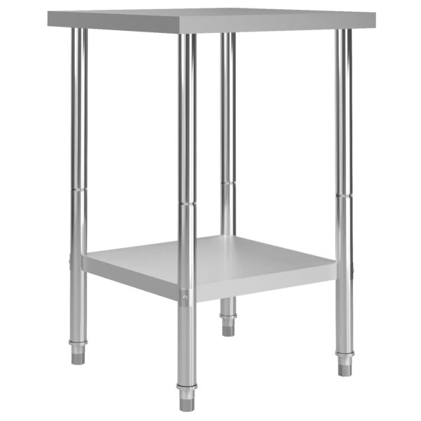 Kuhinjski radni stol 60 x 60 x 85 cm od nehrđajućeg čelika
