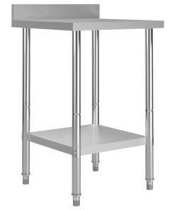 Kuhinjski radni stol 60 x 60 x 93 cm od nehrđajućeg čelika