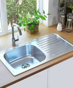 Kuhinjski sudoper s cjedilom i sifonom od nehrđajućeg čelika
