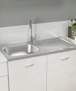 Kuhinjski sudoper srebrni 1000x500x155 mm od nehrđajućeg čelika