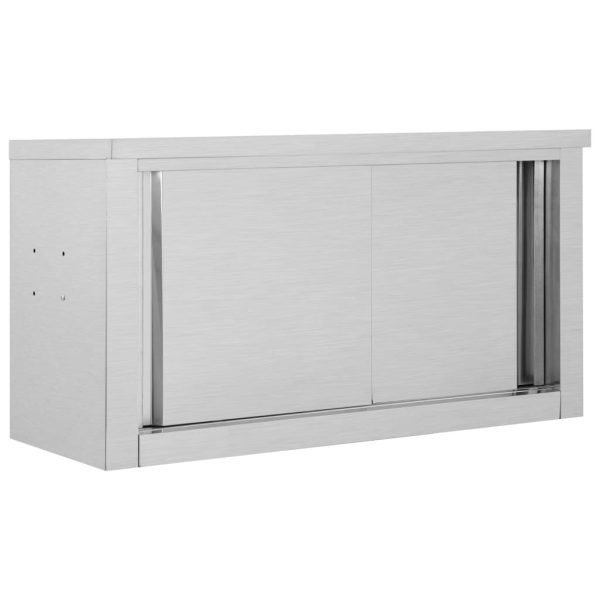 Kuhinjski zidni ormarić s kliznim vratima 90x40x50 cm čelični