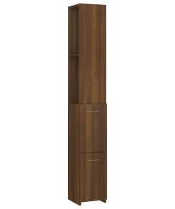 Kupaonski ormarić boja smeđeg hrasta 25 x 25 x 170 cm drveni