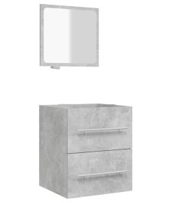 Kupaonski ormarić s ogledalom Siva betona 41 x 38