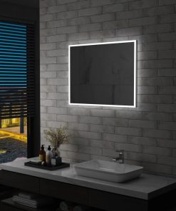 Kupaonsko LED zidno ogledalo 80 x 60 cm